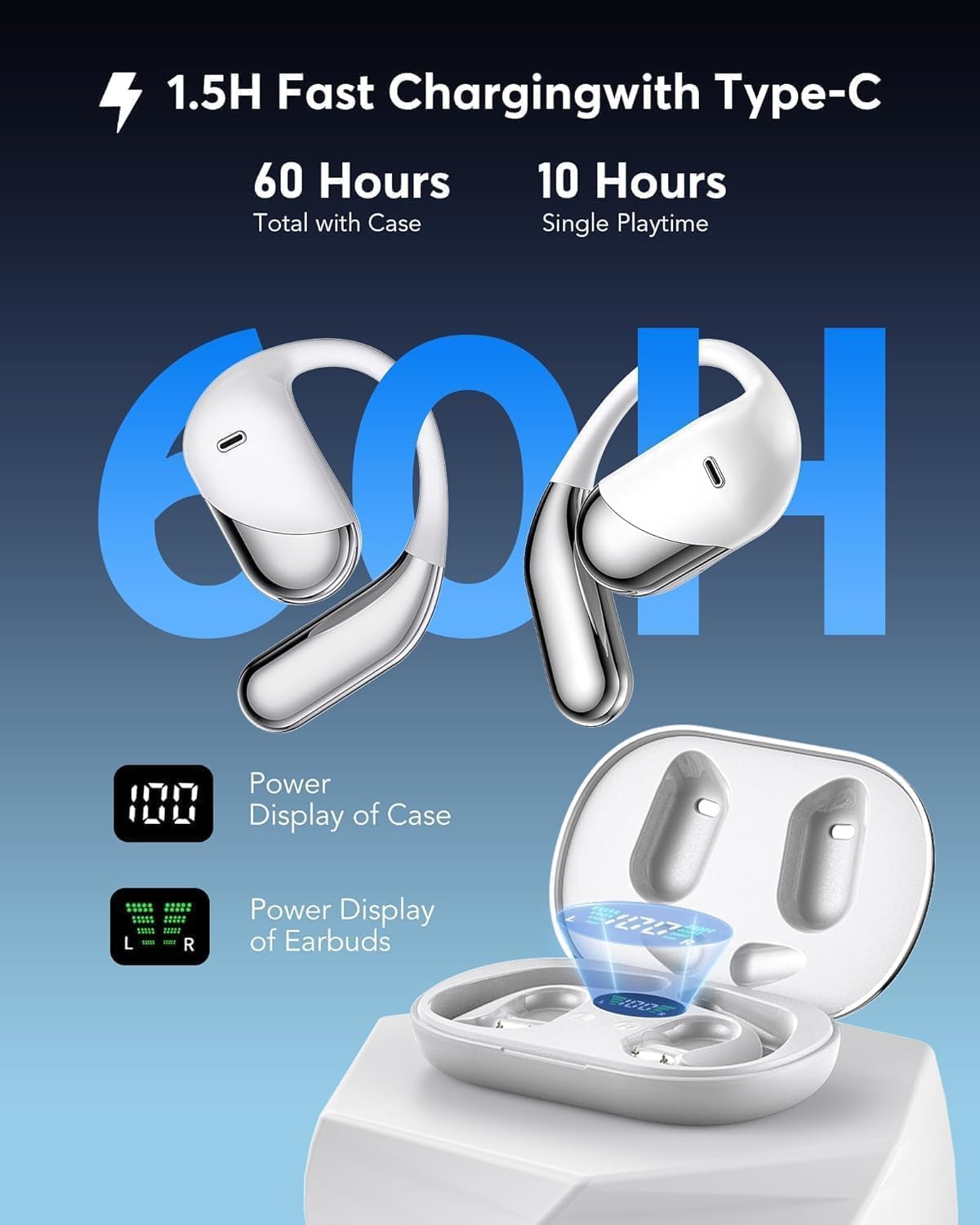 AI Real-Time Translation Earbuds, 198 Languages, 3-in-1 Translator for Travel, Meetings & Learning