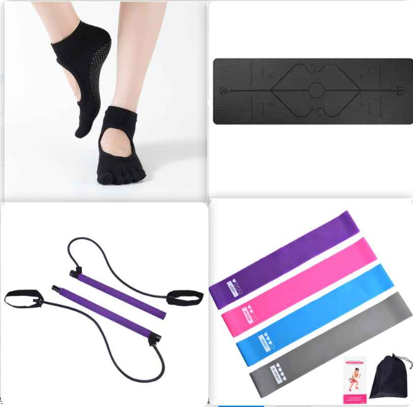 Non Slip TPE Yoga Mat Position Line Beginner