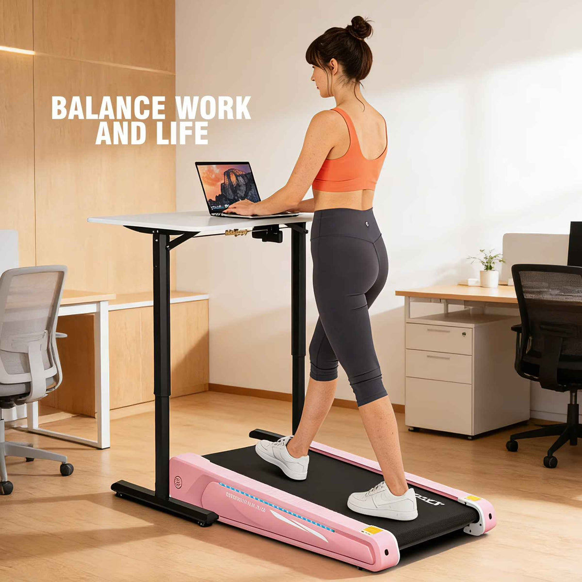 Under Desk Walking Pad Treadmill – 2.5HP, 300 LB Capacity, App & Remote Control, LED Display, Installation-Free