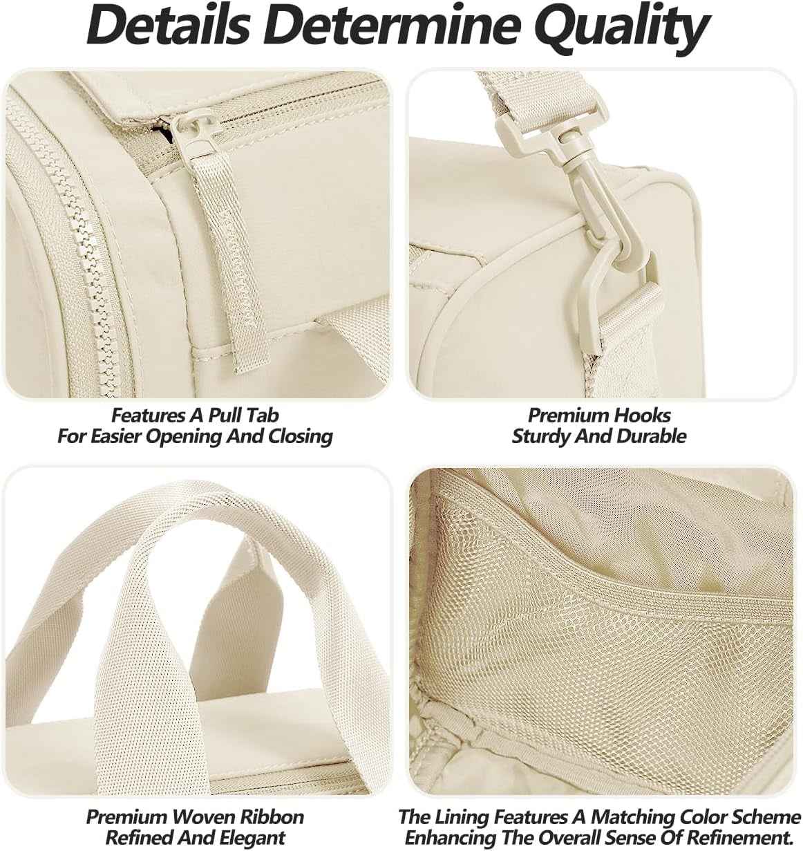 Small Gym Bag Bag with Wet Compartment and Coin Purse Duffel Bags Dance Yoga Workout Bag,Mini Gym Bag for Women (Small Gym Bag - Beige)