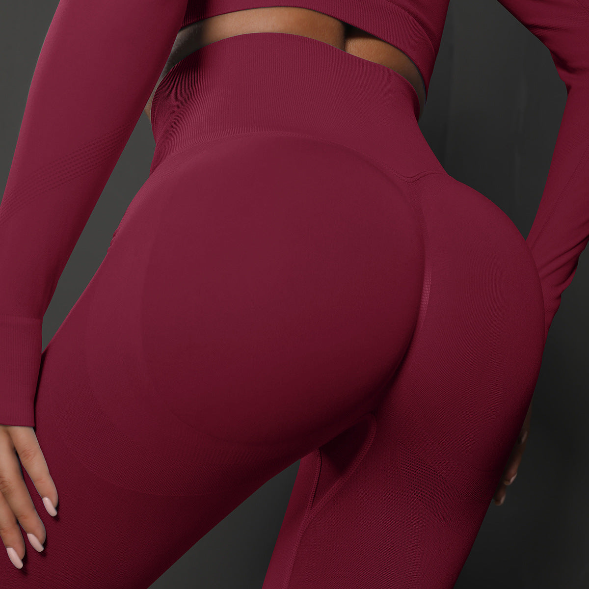 High Waist Seamless Yoga Pants Women'S Solid Color Full Length Leggings Fitness Hip up Running Sport Gym Legging Outfits
