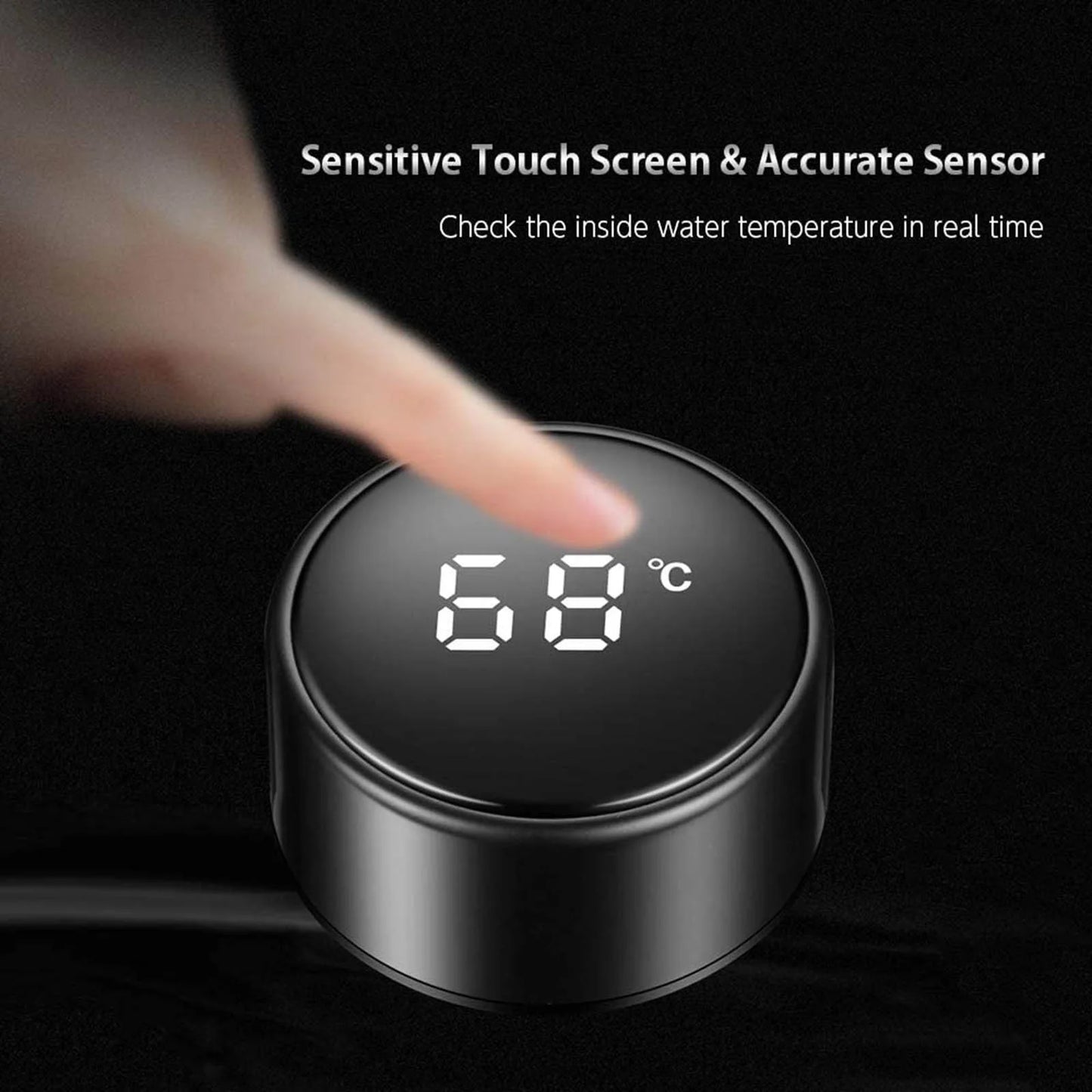 500Ml Thermosflasche Intelligente Temperaturanzeige Flasche Smart Coffee Cup Glass&Bottle Happy Day!