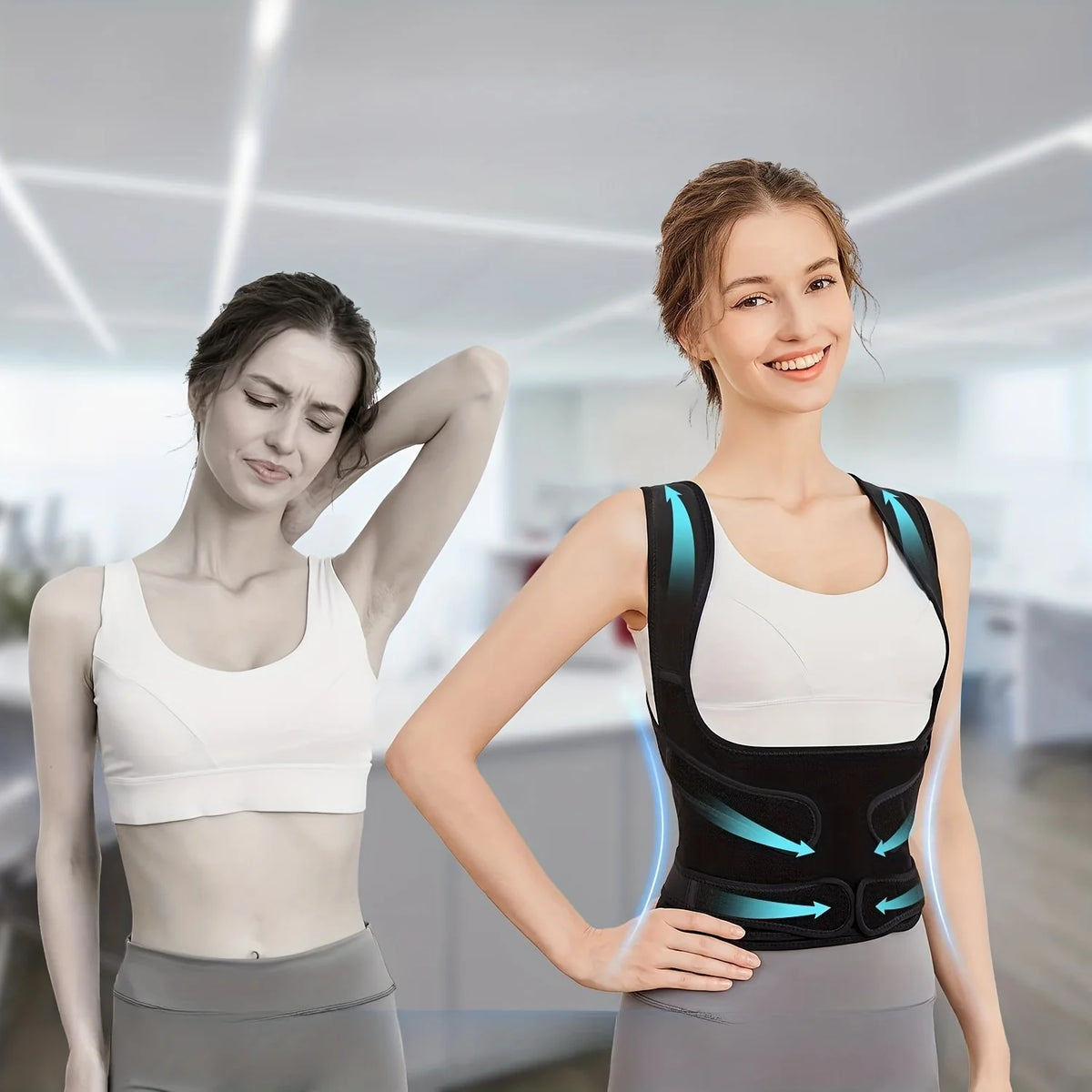 Adjustable Breathable Back Brace & Posture Support