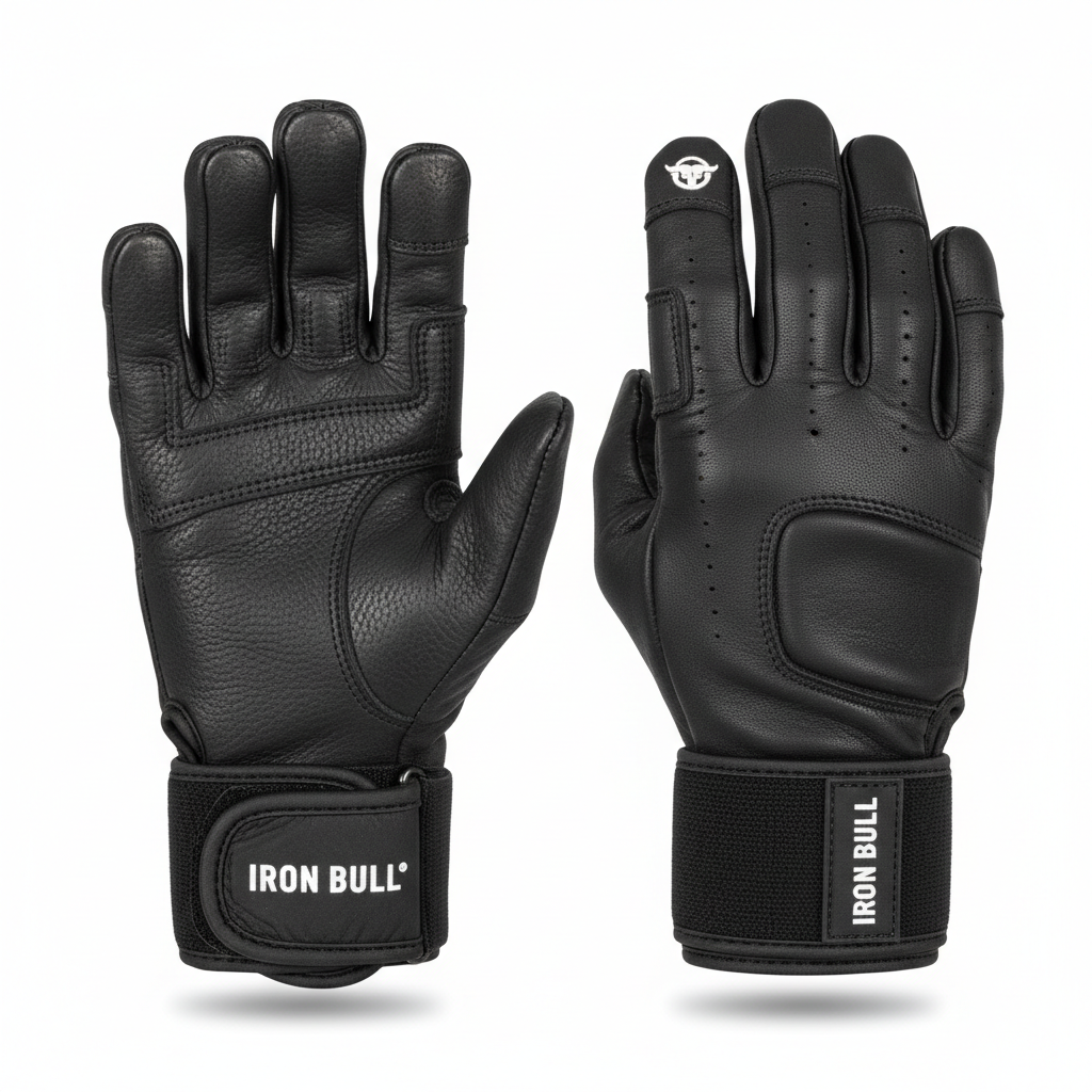 Black Weightlifting Gloves