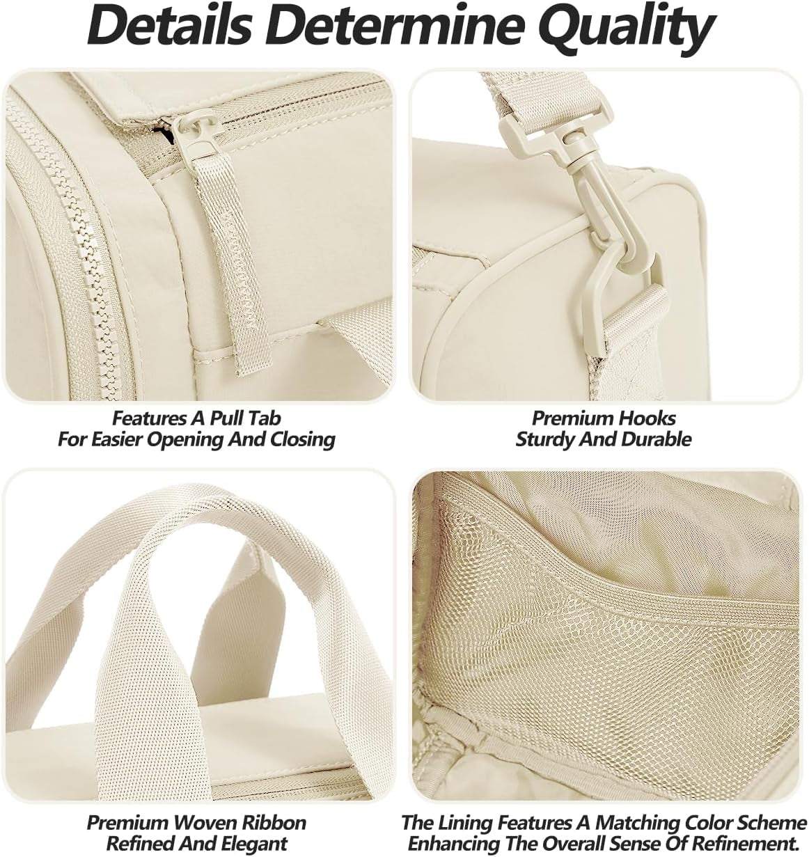 Small Gym Bag Bag with Wet Compartment and Coin Purse Duffel Bags Dance Yoga Workout Bag,Mini Gym Bag for Women (Small Gym Bag - Beige)