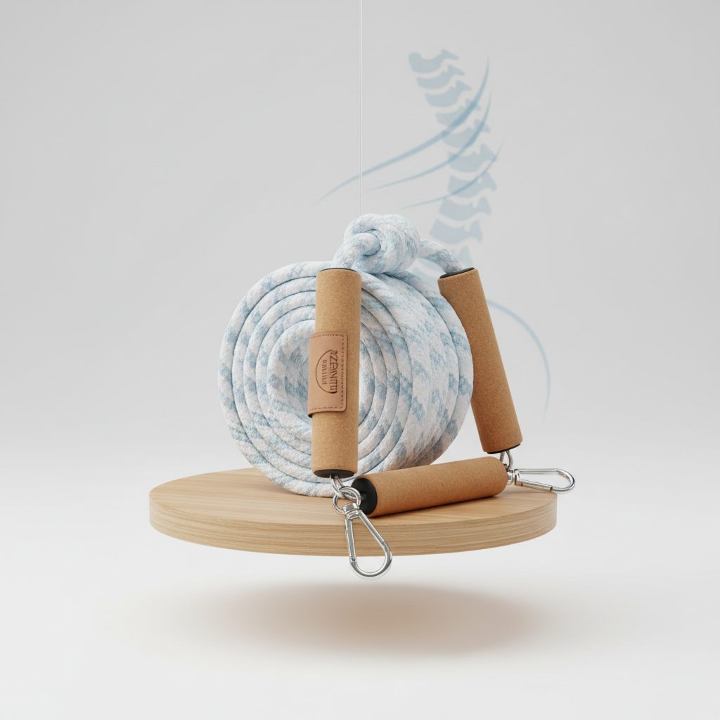 Aerial yoga rope for back pain relief and flexibility training